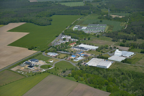 Luftbild Grünes Gewerbegebiet Sudenhof